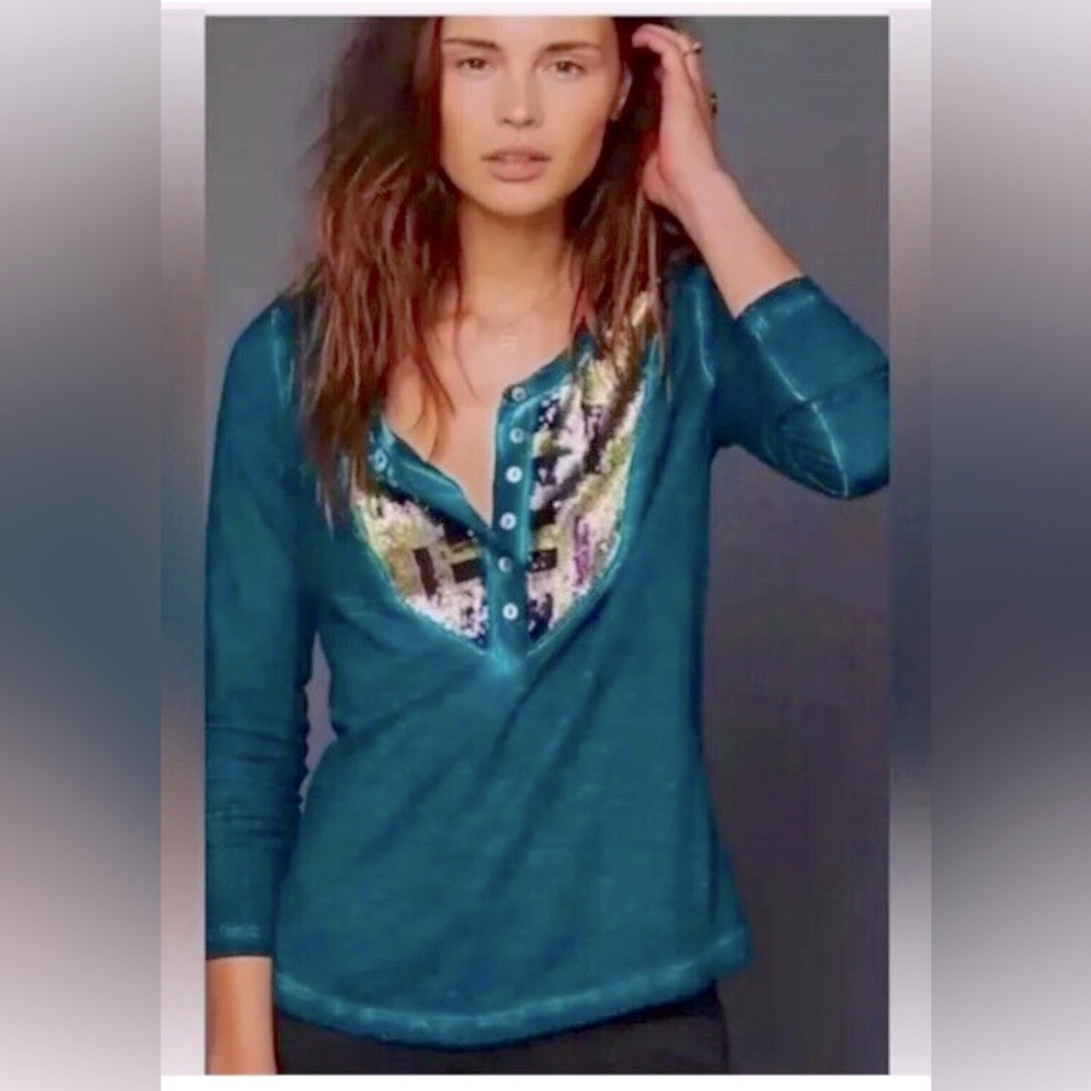 Free People sequinned top